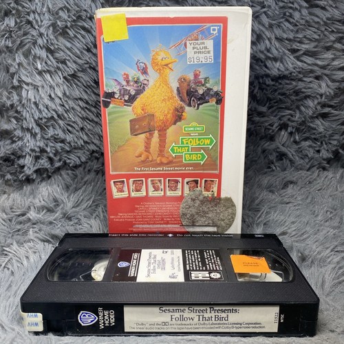 Sesame Street Follow That Bird VHS 1985 Jim Henson Big Bird