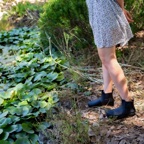 HISEA Women Waterproof Chelsea Boots Fashion Ankle Rain Boots withComfort Insole