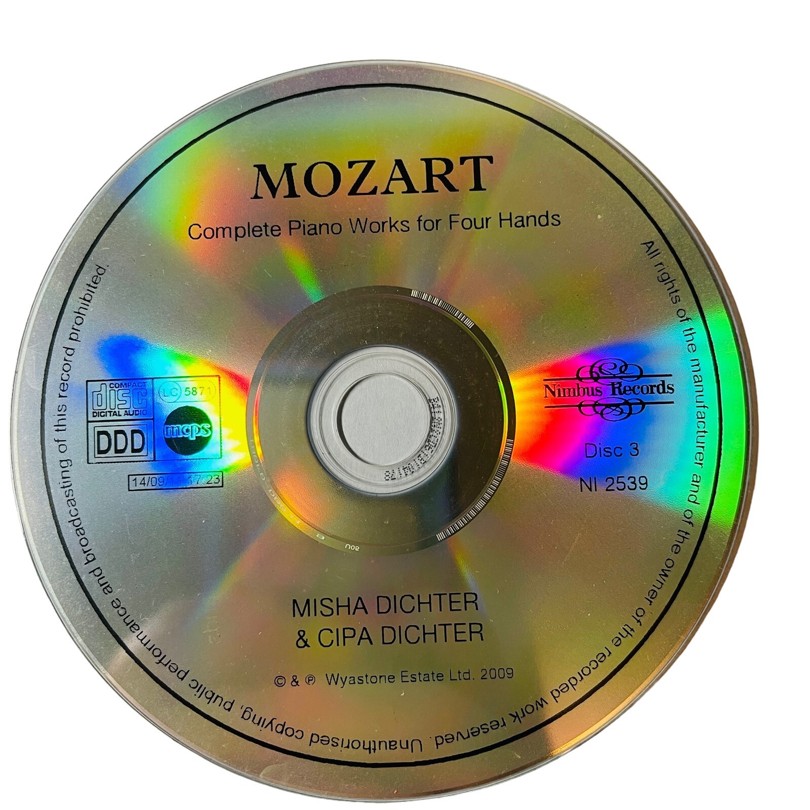 Mozart Complete Piano Works For Four Hands CD Disc 3