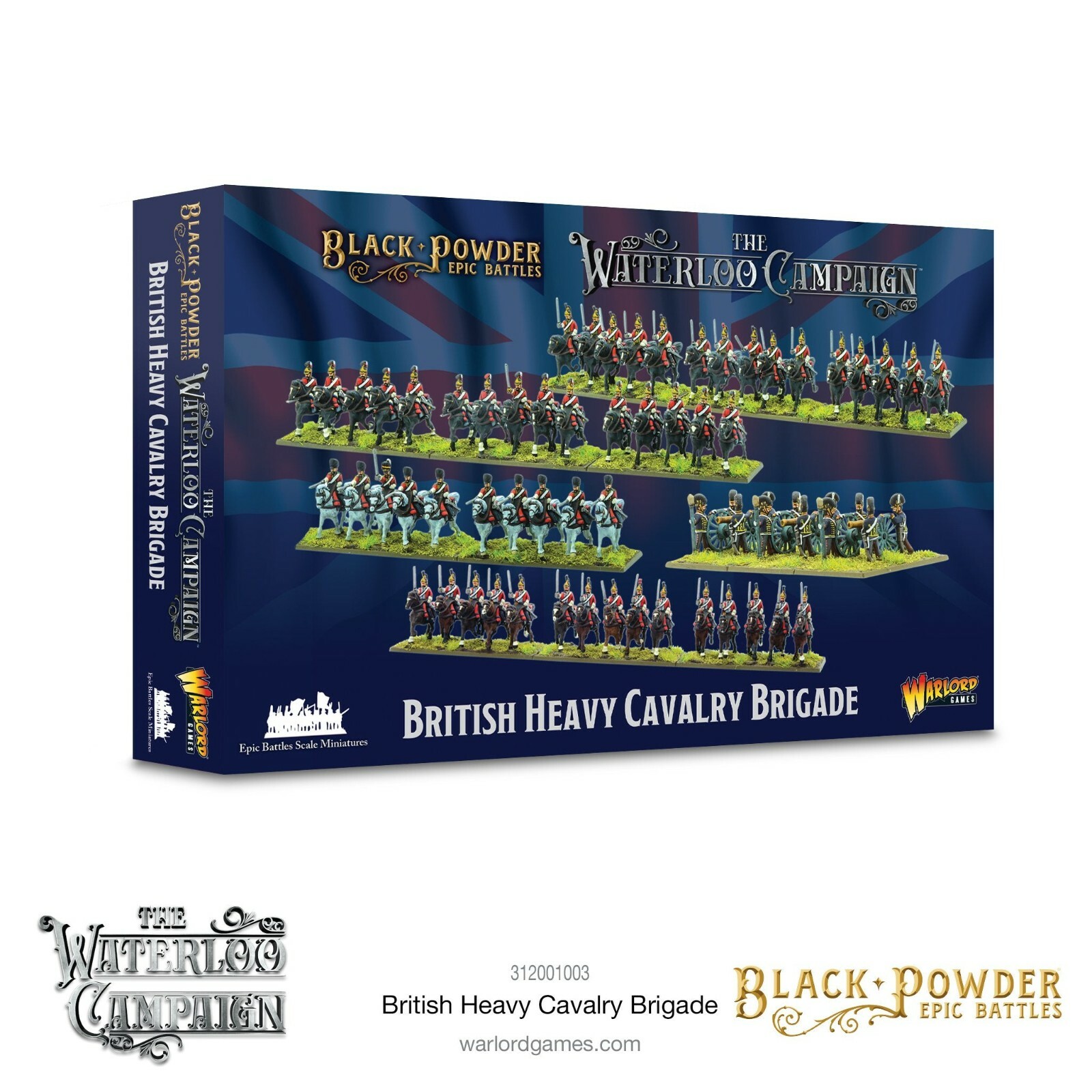 Игры военачальника Black Powder EB Кампания при Ватерлоо Британская бригада тяжелой кавалерии
