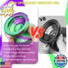 V8s Yoyo for Kids 8-12, Professional Yoyo Metal Responsive Yo-yo for Beginners, Dual Mode Yo yo with Unresponsive Bearing for Adults Advanced Durable with 12 Strings + Yo Yo Case (Green Purple)