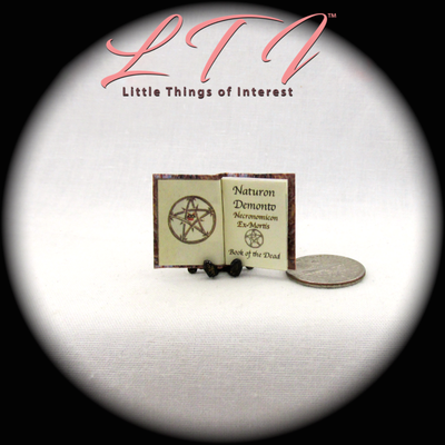 Necronomicon Ex-Mortis BOOK OF THE DEAD 1:12 Scale Miniature Illustrated Book