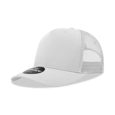 Decky 5 Panel Mid Profile Structured Cotton/Poly Blend Trucker - FREE SHIPPING!