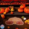 Tinideya Hello Autumn Welcome Doormat Outdoor Pumpkin Fall Coir Door Mat Three Pumpkin Outdoor Indoor Entrance Door Mat Non Slip Rubber Backing for Holiday Front Porch Entryway Decor