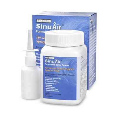 SinuAir Sinus Rinse Salt Solution - Saline for SinuPulse System, Neti Pot Flu...