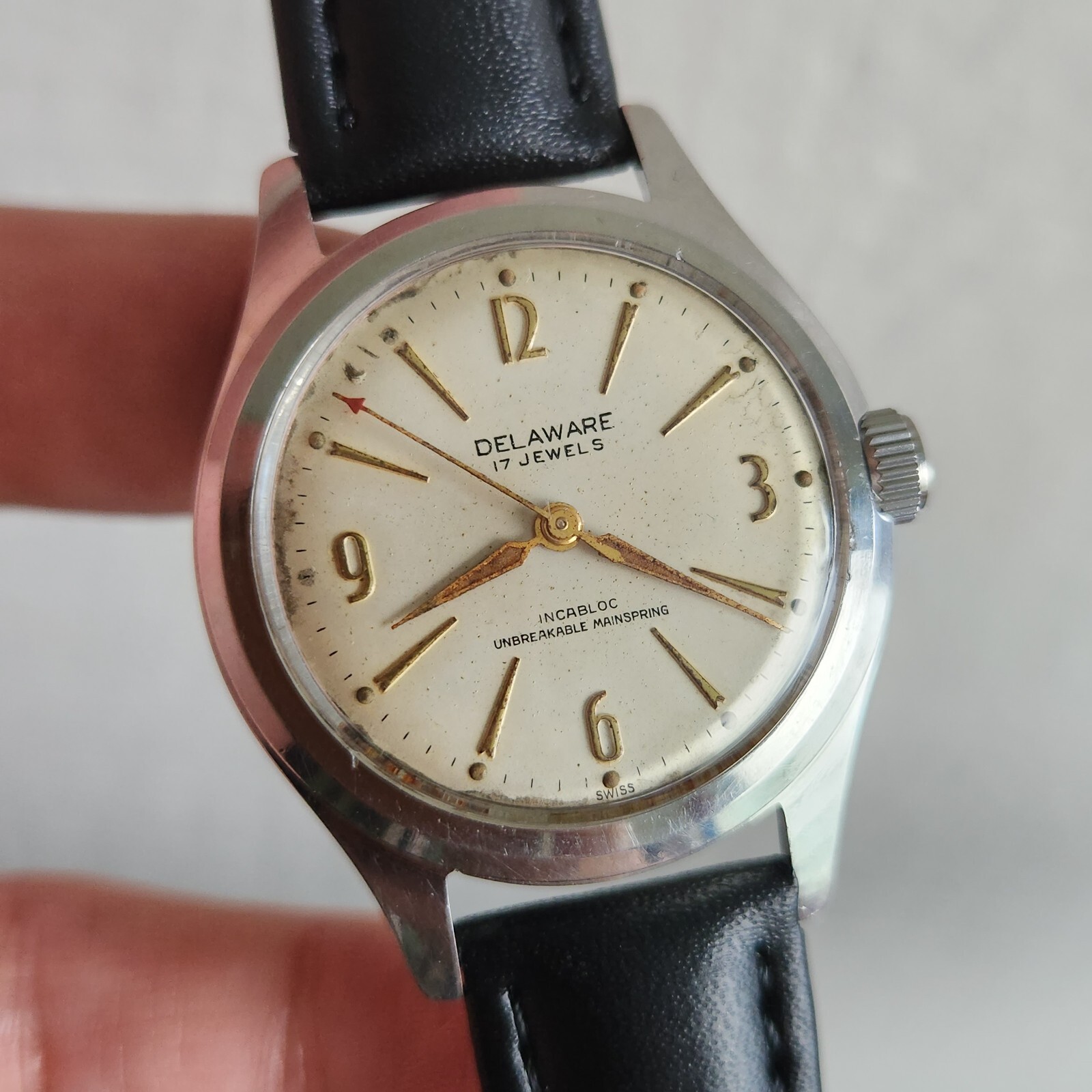 Vintage Delaware by SELLITA men's manual winding watch AS 1686 17Jewels 1960s Vintage Delaware by SELLITA men's manual winding watch AS 1686 17Jewels 1960s