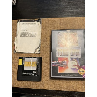 Techno Clash Sega Genesis Tested Works Manual Ripped Read Desc