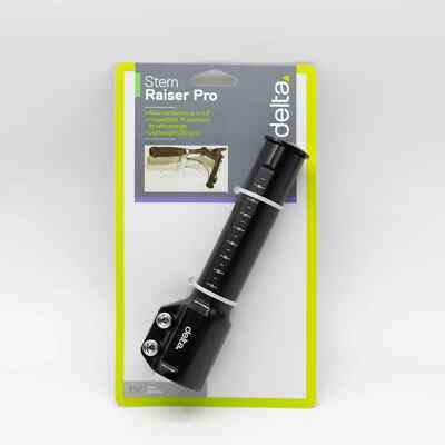 Delta Stem Raiser PRO Black 1-1/8'' Diameter A-Head Stem Handlebar Riser up 4.6''