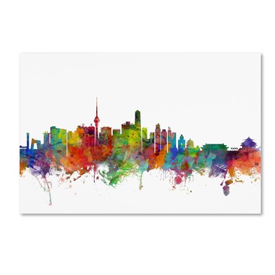 Beijing China Skyline by Michael Tompsett, 16X24-Inch