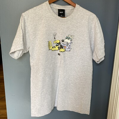 Steve Harrington x HUF - Worldwide Mouse Shirt Size M (Grey)