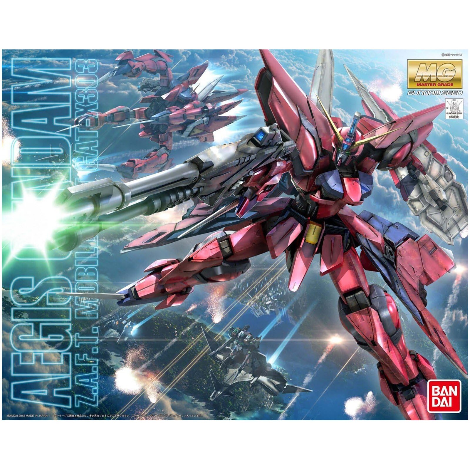 Новый комплект модели Bandai Gundam SEED MG Aegis GundamGAT-X303 в масштабе 1:100