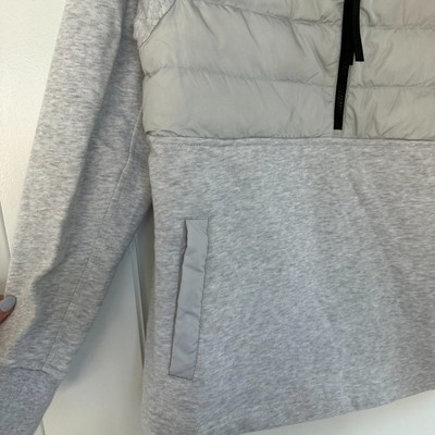 Pre-owned Canada Goose Hybridge Muskoka Pullover Sweater Black Label 1/2 Zip Sz Large In Gray