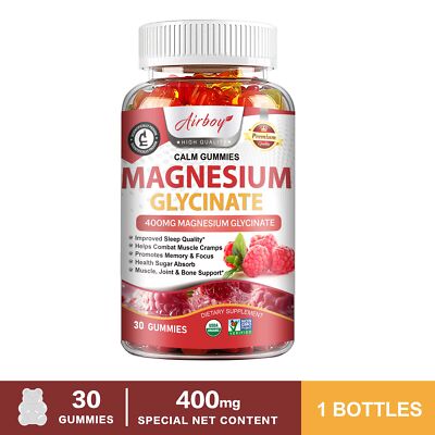 Magnesium Glycinate - Muscle,Sleep Support Relief Stress & Anxiety, Fatigue