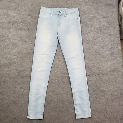 CarMar Jeans Womens 28 Skinny Mid Rise Light Wash Pants Blue Denim Ladies 29x30