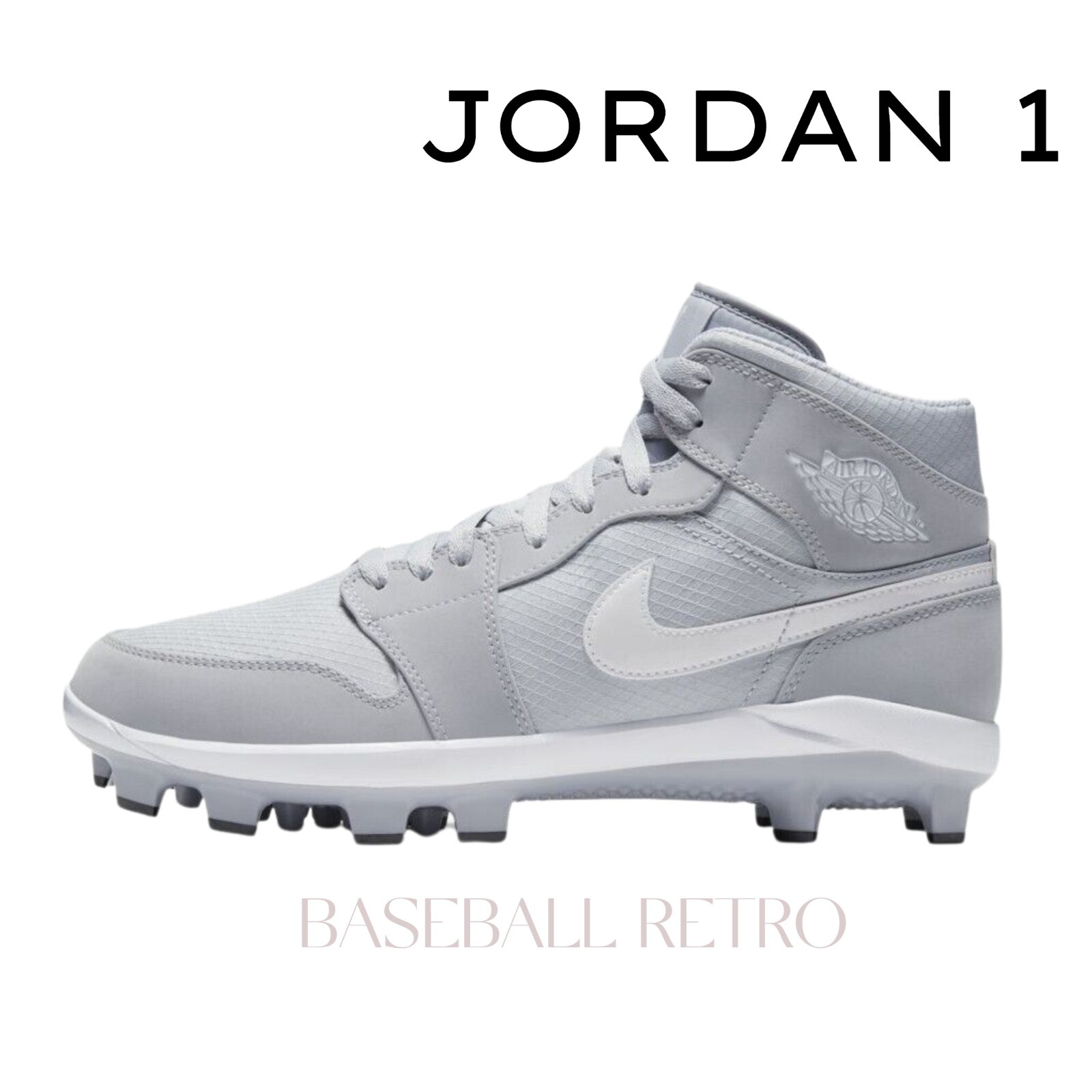 jordan baseball cleats grey
