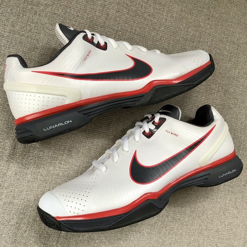 Nike LunarLon ゴルフシューズ 27cm ホワイト/レッド Nike Lunar Control II Lunarlon Fly wire Golf Shoes Red White