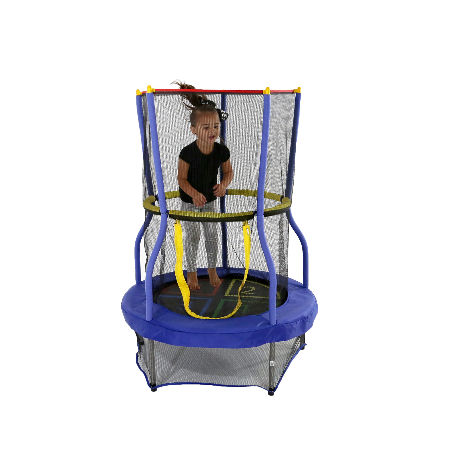 Skywalker Trampolines 40 Inch Bounce N Learn Trampoline With Enclosure Blue Ebay