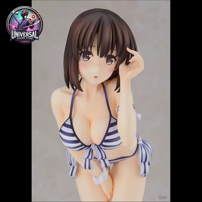NSFW - Megumi Kano Bikini Sexy Cute Action Figure 19cm NUOVO Statue 