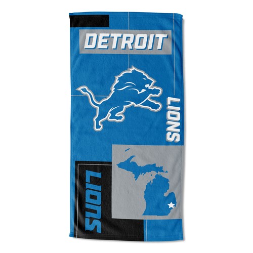 Пляжное полотенце Northwest NFL Detroit Lions State Line