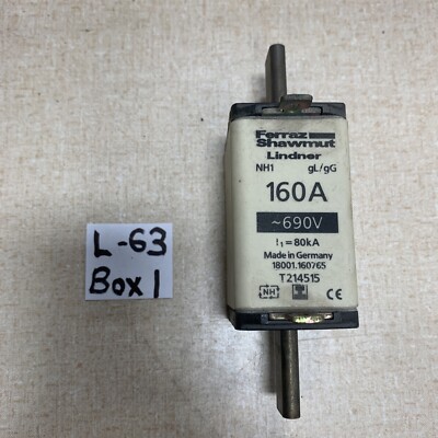 Ferraz Shawmut Lindner 160A nh1 gl/gg 690 V Made In Germany T214515 New