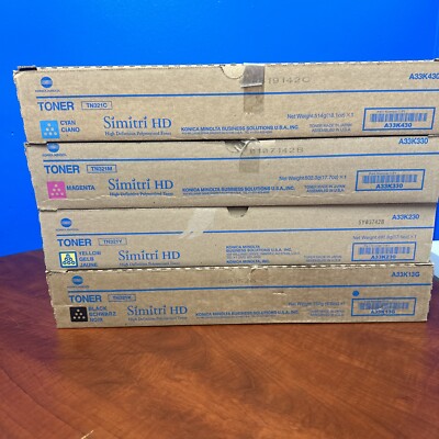 Genuine Konica Minolta TN321K TN321M TN321Y TN321C Bizhub C224 C284 C364