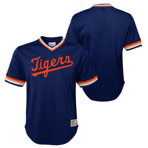 トップス mitchell&ness Detroit Tigers Jersey 2XL Mitchell & Ness NBA Youth (8-20) Detroit Tigers Throwback