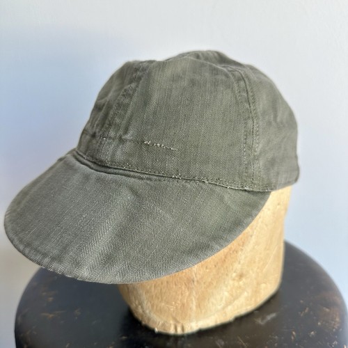 Original WWII US Navy HBT Mechanics Cap N-3 Hat Size 7 1/4
