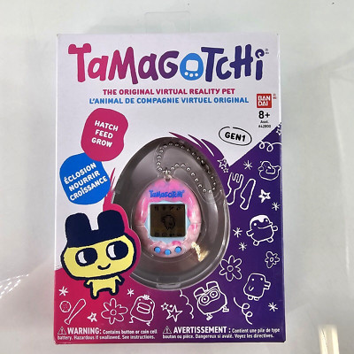 Tamagotchi Original Virtual Reality Pet Gen 1 PINK Flower Retro Bandai NEW