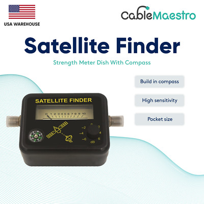 Analog Satellite Signal Finder Strength Meter DIRECTV Dish Fta Compass NETWORK 