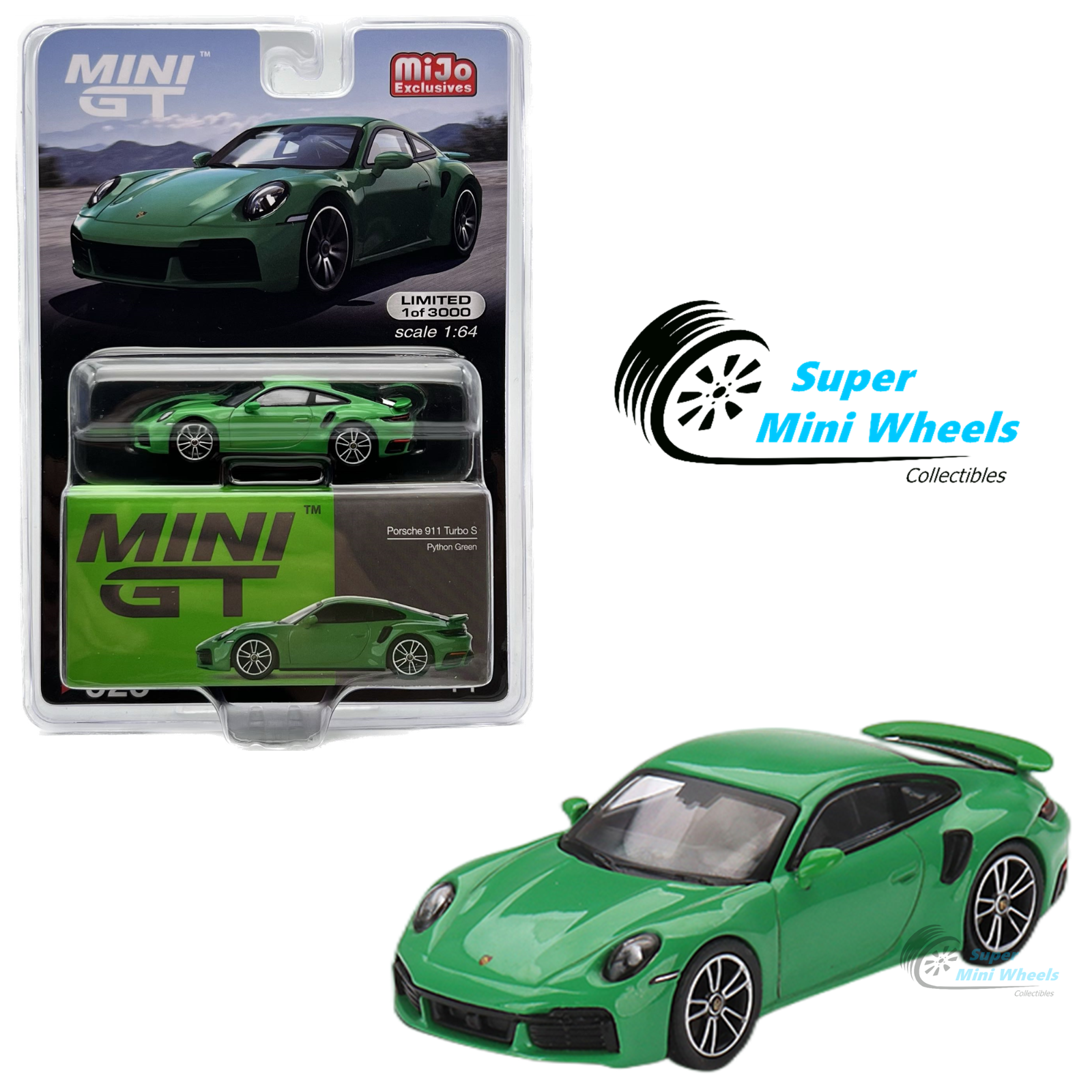 ミニカー MINI GT Porsche 911 Turbo S Python Green $_57.PNG?set_id=880000500F
