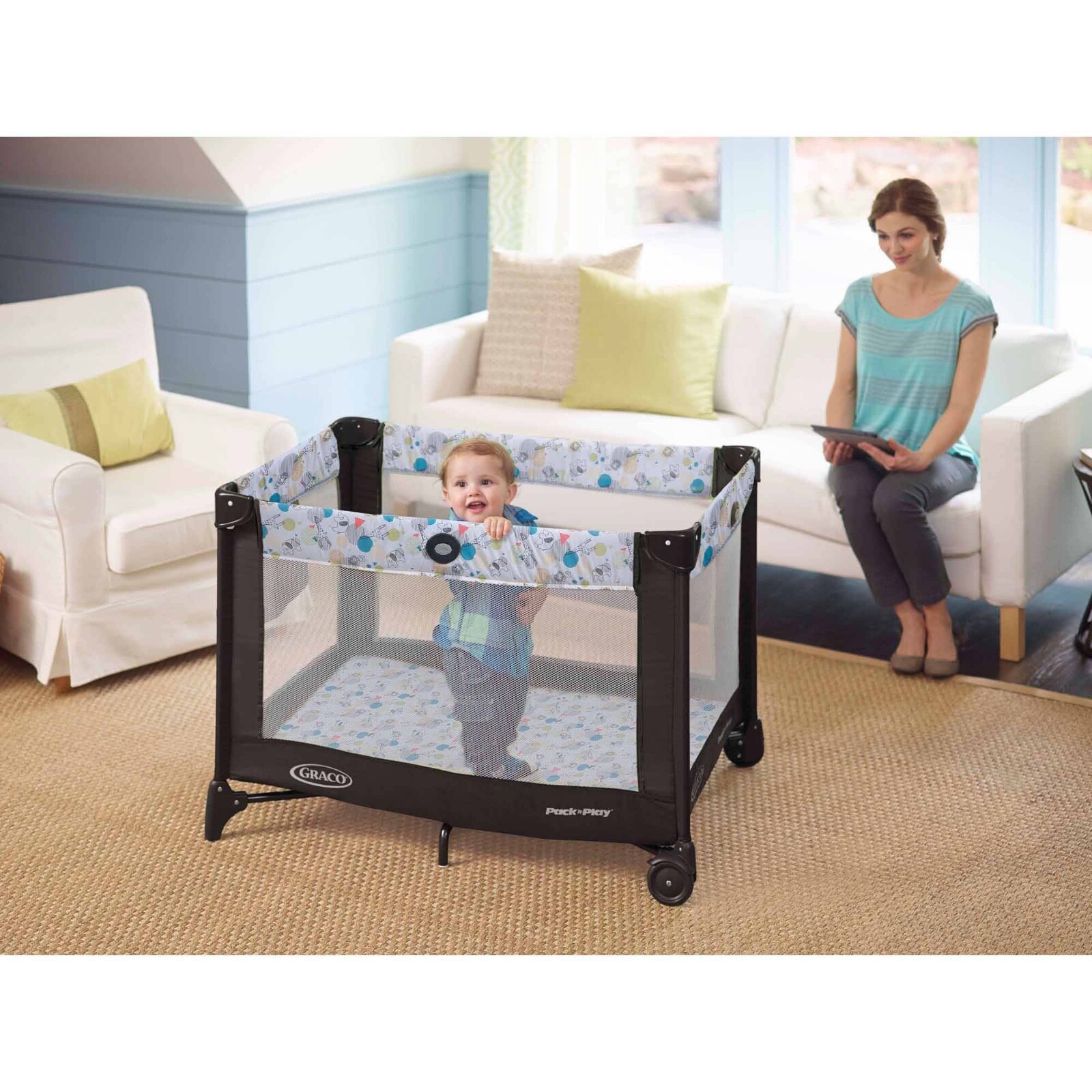 манеж кровать graco pack and play