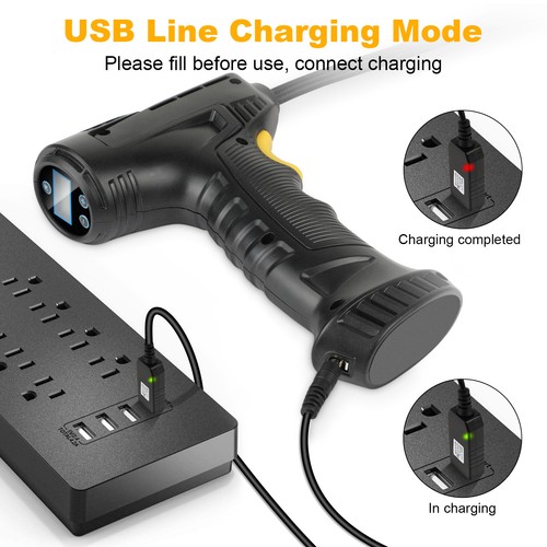 150PSI Air Pump Wireless Air Electric Tire Inflator Car Auto Bike Rechargeable 