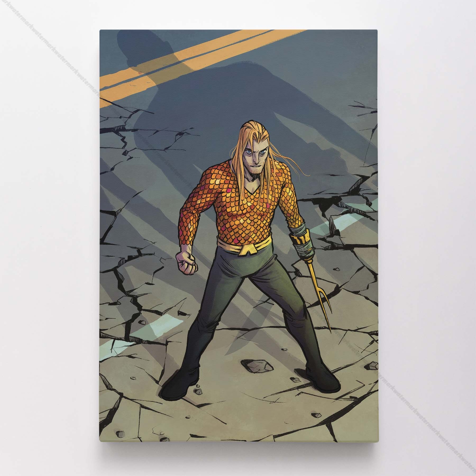 Aquaman Poster Canvas DC Comic Book Cover Justice League Art Print #2056