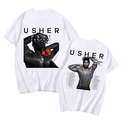 Usher Past Present Future Tour 2024 Shirt, Usher Concert 2024 Shirt, Usher Shirt