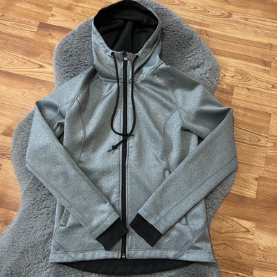 Tesla Elon Musk Hoodie Jacket Size Small Full-Zipper Gray Logo Sweatshirt EUC