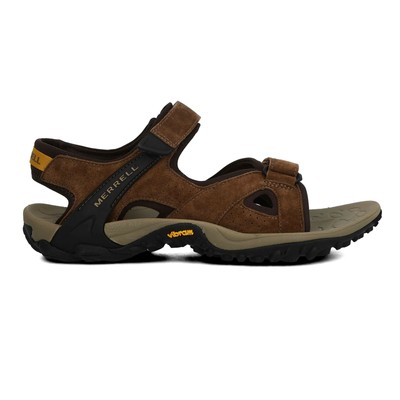 MERRELL MERRELL MENS KAHUNA 4 STRAP SHOES SANDALS BROWN SPORTS OUTDOORS BREATHABLE