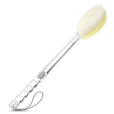 Back Scrubber Long Handle for Shower,Back Brush Dual-Sided with Stiff and Soft B