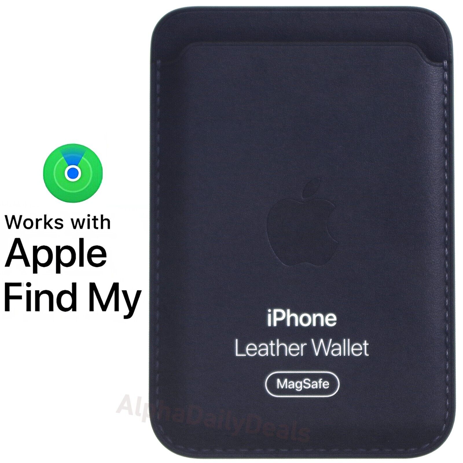 Genuine OEM Apple iPhone Leather Wallet Case with MagSafe Find My Midnight Genuine OEM Apple iPhone Leather Wallet Case with MagSafe Find My Midnight