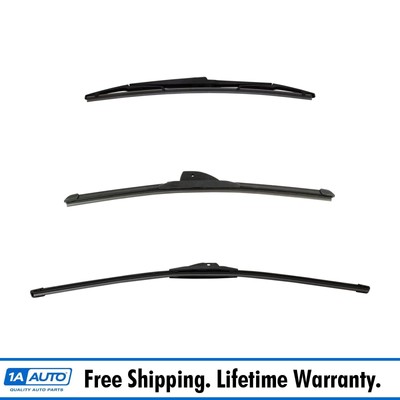 Trico Tech & Exact Fit Windshield Wiper Blade Front & Rear 3pc Set