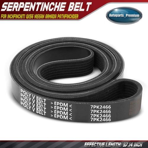 97.14 inch Serpentine Belt for INFINITI QX56 Nissan Armada Pathfinder TITAN 5.6L