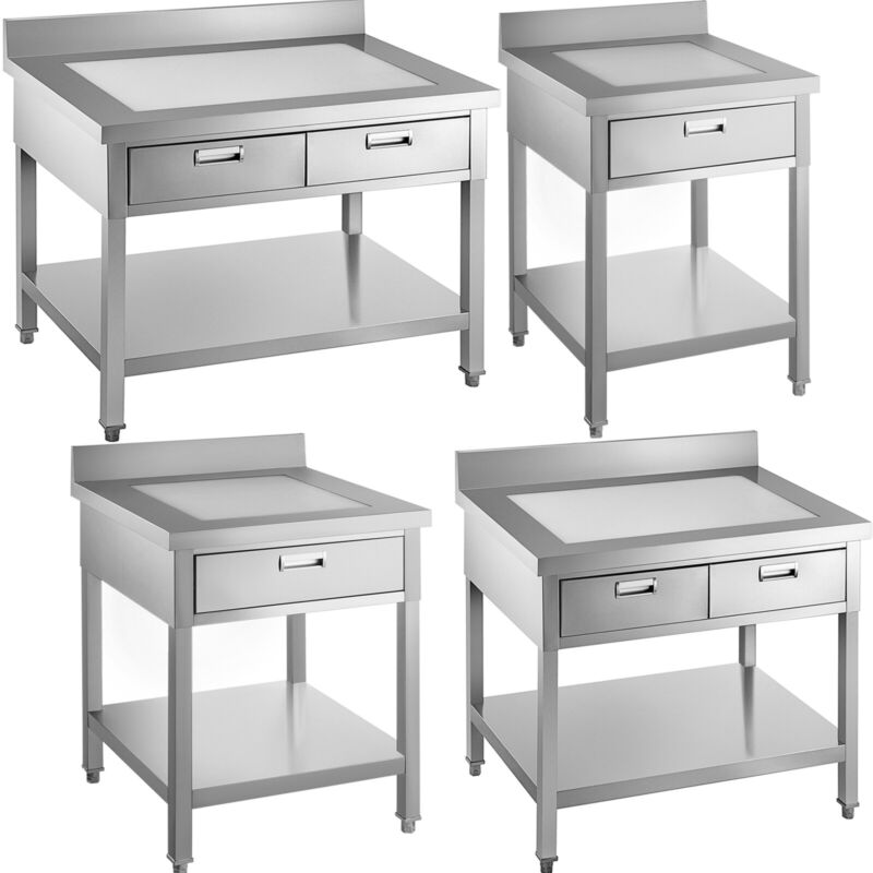 VEVOR Stainless Steel Prep Work Table with Drawer Commercial Restaurant Kitchen