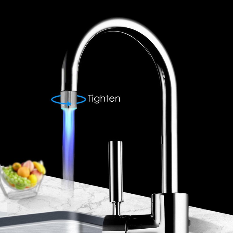 Auto Changing LED Light Faucet Nozzle Head Light-up Water Faucet Head