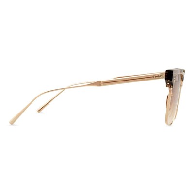 Pre-owned Dita Firaz Dts431-a-03 Gold Olive Swirl Brown Gradient Sunglasses Authentic