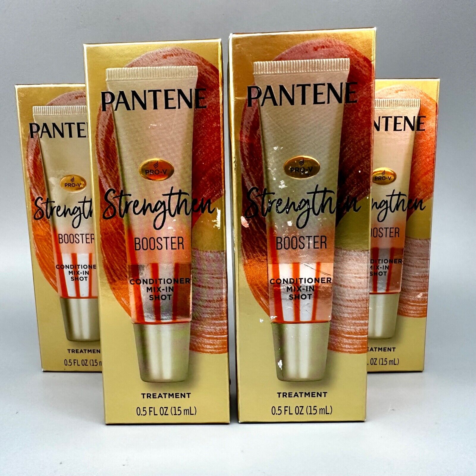 Pantene Pro-V Strengthen Booster, Conditioner Mix-In, 0.5oz. 15ml X 4PK