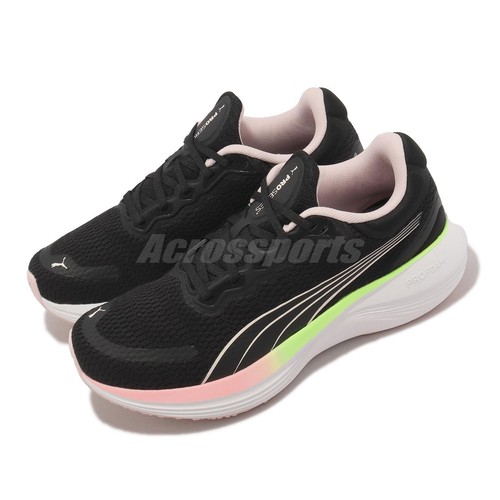 

Мужские шоссейные кроссовки унисекс Puma Scend Pro Black Pink Green White 378776-06, Черный, Scend Pro