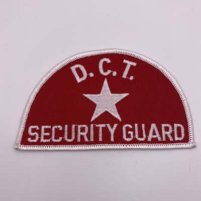 D.C.T. Security Guard, Embroidered Patch Crest Emblem