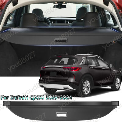 Cargo Cover Security Rear Trunk Privacy Shade Shield For Infiniti QX50 2019-2024