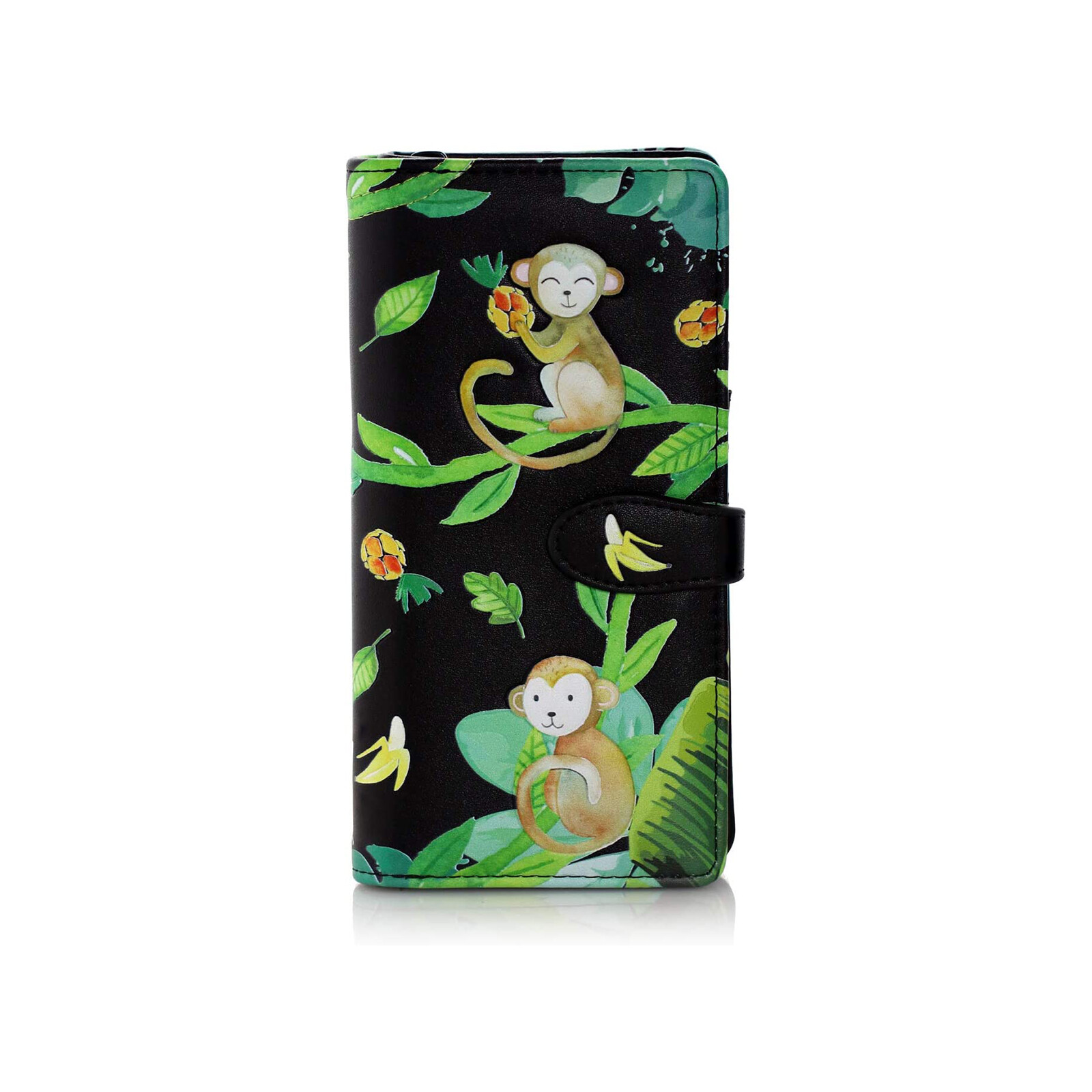 Большой черный кошелек на молнии Shagwear Jungle Monkey новый В НАЛИЧИИ