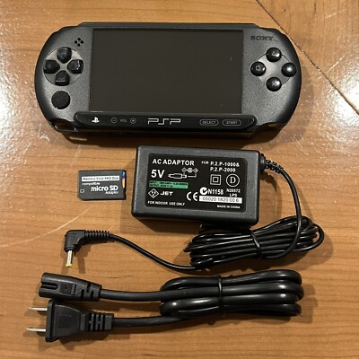 Black Sony PSP Street E1000 System w/ 64gb Memory Card Black Sony PSP Street E1000 System w/ 64gb Memory Card