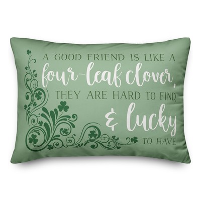 Creative Products Good Friends are Lucky to Have 20 x 14 Spun Poly Pillow